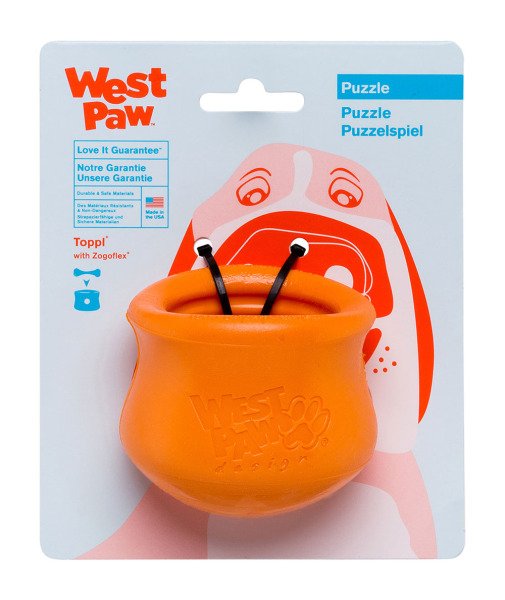 Іграшка для собак Toppl Small Tangerine/Топпл д/ласощів малий оранжевий 8см