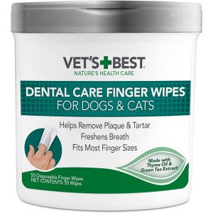 VET`S BEST Dental Care Finger Wipes (50 шт)
