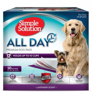 Гігієнічні 6-шарові пелюшки для собак Simple Solution All Day Premium з ароматом лаванди, 50 шт. (58 × 61 см)