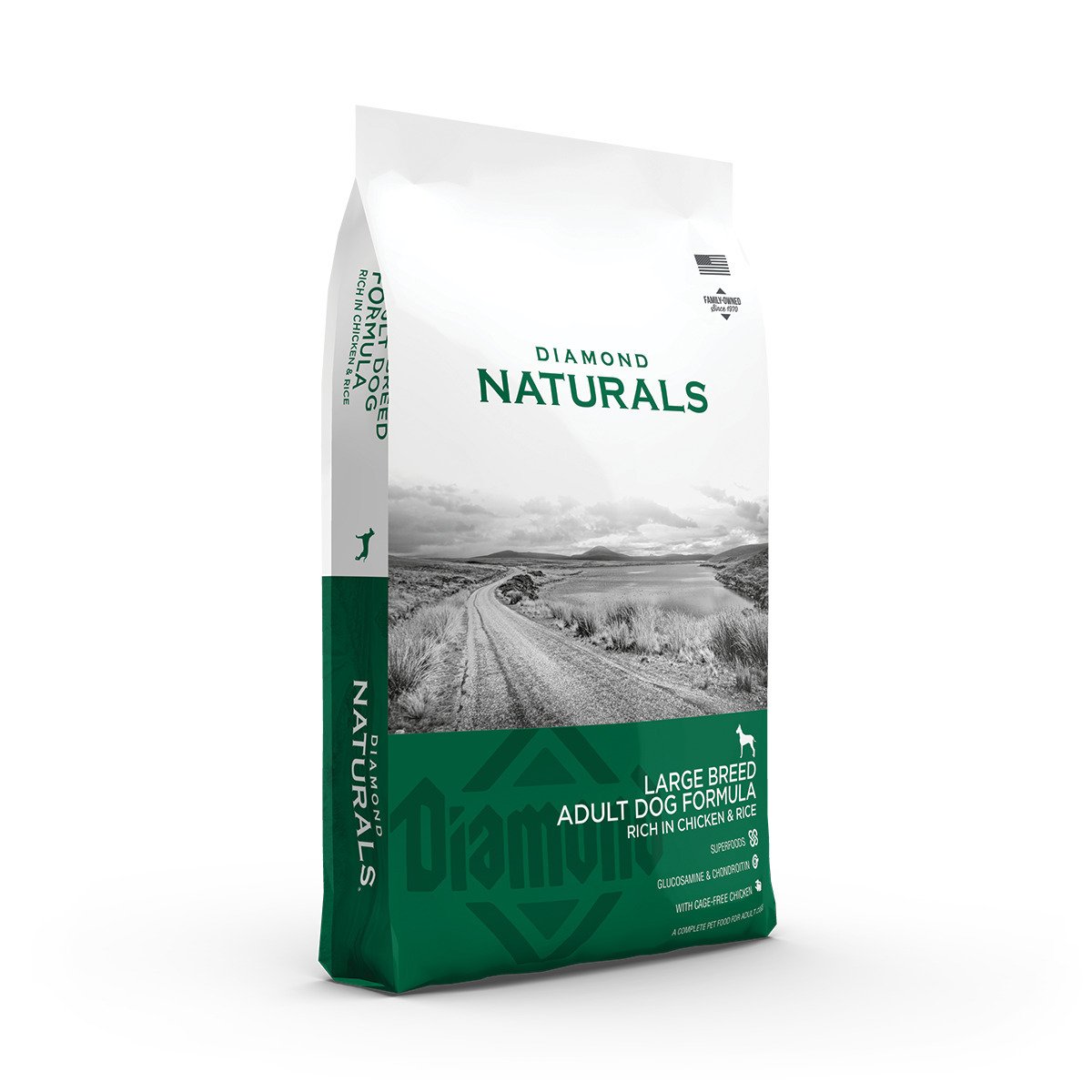 Сухий корм для дорослих собак великих порід Diamond Naturals Adult Large Breed Chicken & Rice, 15 кг