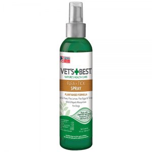 VET`S BEST Natural Flea & Tick Spray 236 мл