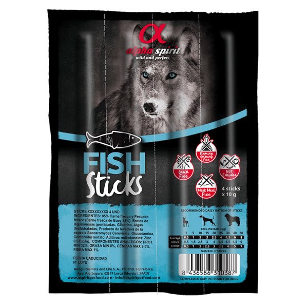 AS DOG Sticks Fish (н/в ласощі з риби, палички 4шт) 40г (х16)