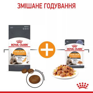 Вологий корм для котів Royal Canin HAIR & SKIN CARE In Jelly, 85 г