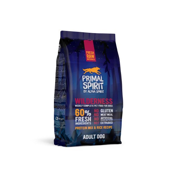 PRIMAL SPIRIT WILDERNESS DOG FOOD/Повнораціонний корм д/собак Вайлдернесс 1кг