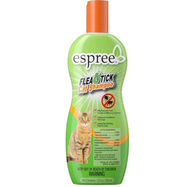 ESPREE Flea&Tick Shampoo for Cats 355 мл