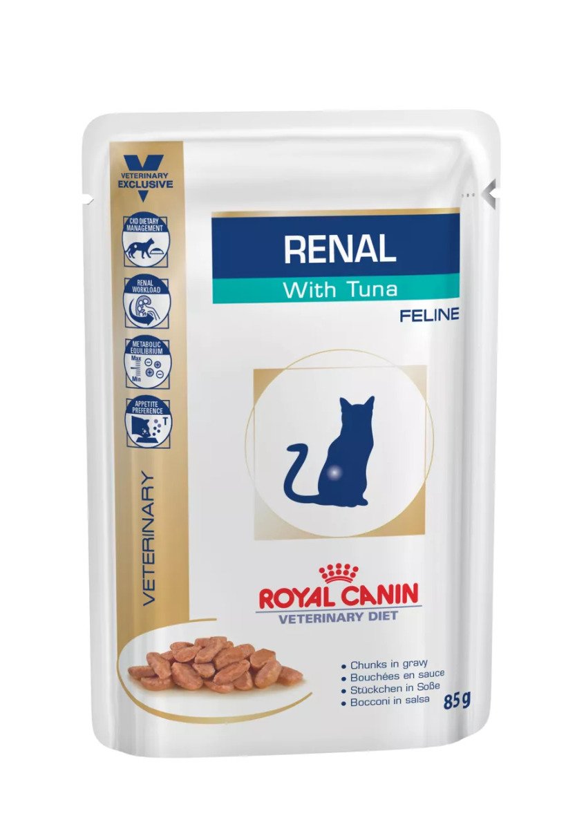 Вологий корм для котів Royal Canin Renal With Fish Pouches, 85 г