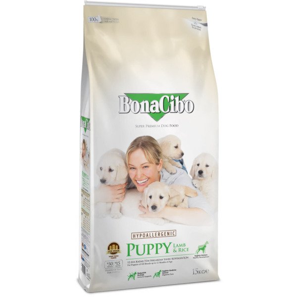 BonaCibo Puppy Lamb&Rice 15 kg