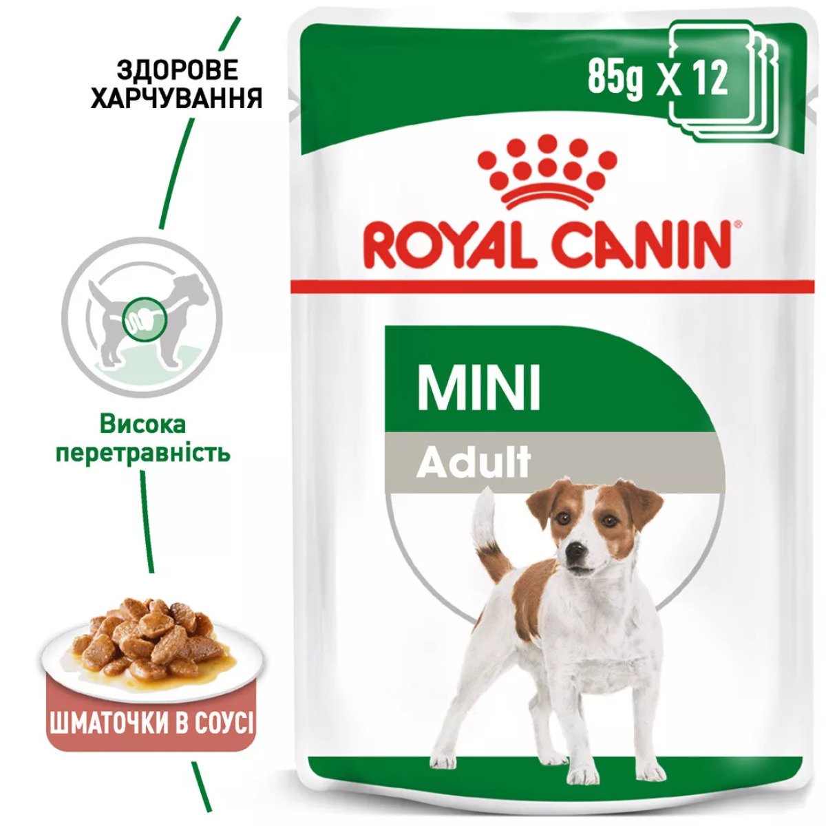 Вологий корм для собак малих порід Royal Canin Mini Adult, 85 г