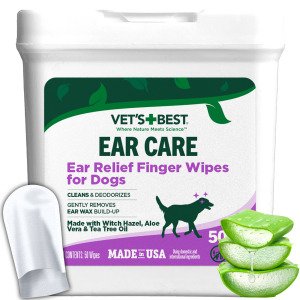 VET`S BEST Ear Relief Finger Wipes (50 шт)