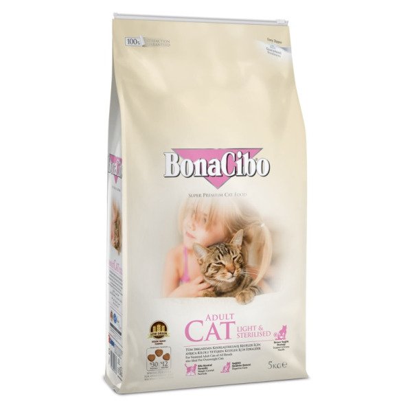 BonaCibo Adult Cat Light&Sterilized 5 kg