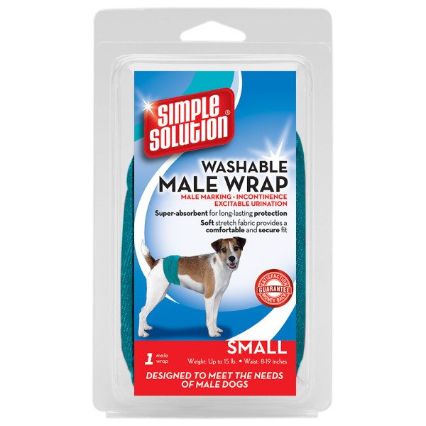 Багаторазовий гігієнічний пояс для собак (кобелів) Simple Solution Washable Male Wrap Small (розмір S), 1 шт.