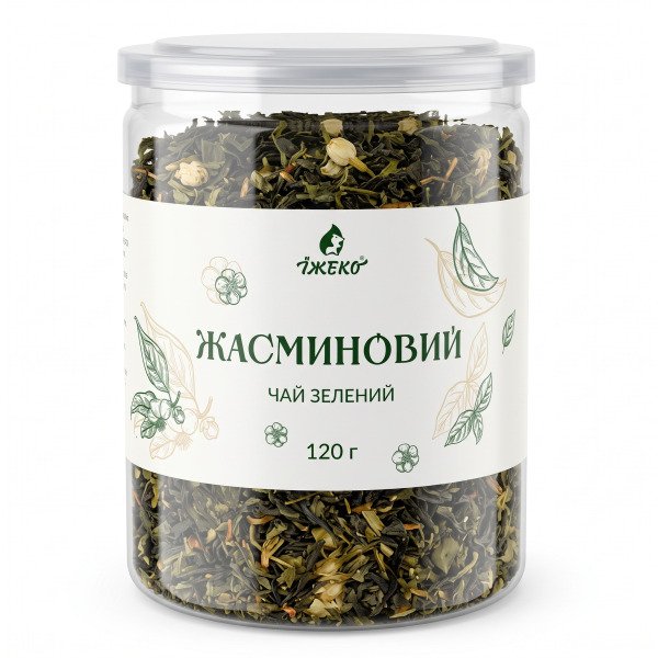 Чай зелений Жасминовий "ЇЖЕКО" 120 г (EASY OPEN)
