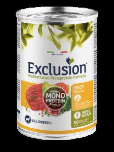 Вологий корм для собак Exclusion з яловичиною, 400 г