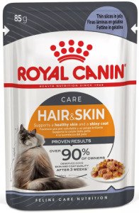 Вологий корм для котів Royal Canin HAIR & SKIN CARE In Jelly, 85 г