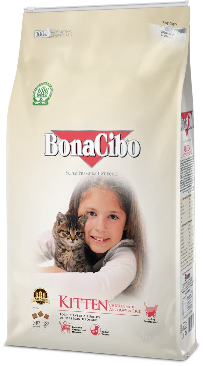 BonaCibo Kitten Chicken&Rice with Anchovy 5 kg