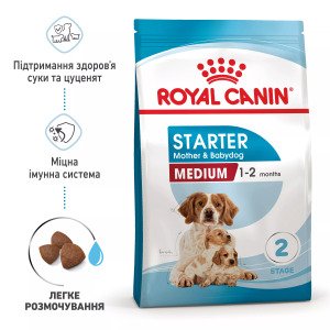 Сухий корм для цуценят середніх порід Royal Canin Medium Starter, 1 кг