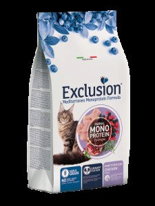 Сухий корм для стерилізованих котів великих порід Exclusion Mediterraneo Sterilized Giant Cat Chicken, 300 г (з куркою)