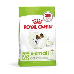 Сухий корм для цуценят мініатюрних порід Royal Canin Xsmall Puppy, акційна упаковка 1.5 кг (1.2 кг + 300 г у подарунок)