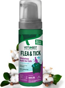 VET`S BEST Flea&Tick Waterless Bath for CATS Cottonspice 150 мл