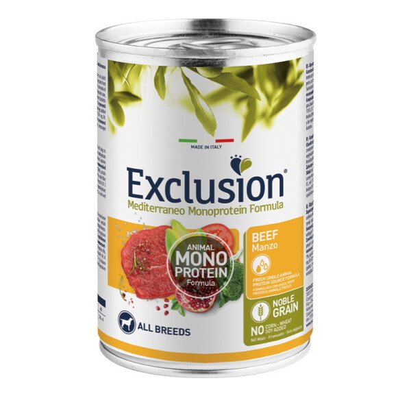 Вологий корм для собак Exclusion з яловичиною, 400 г