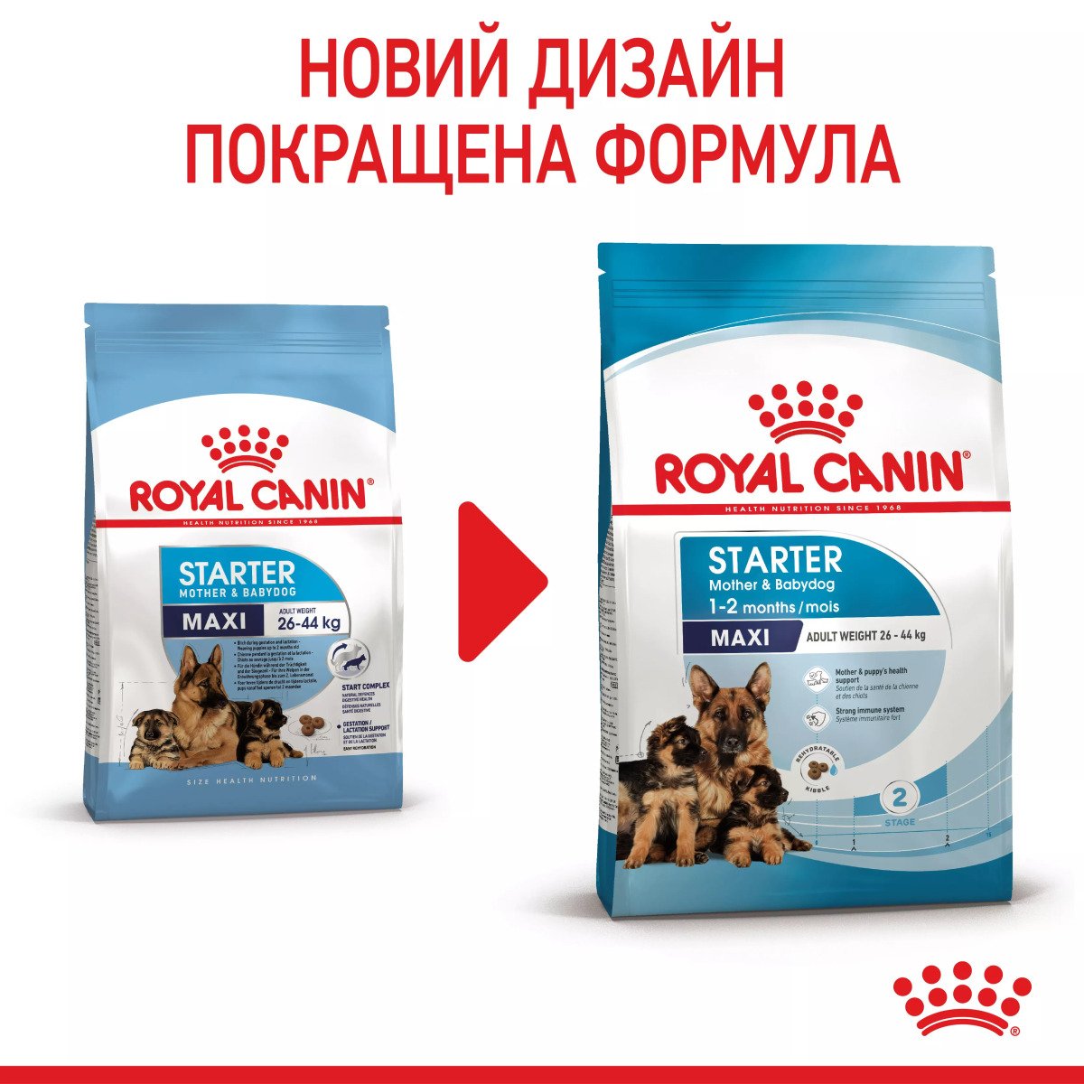 Сухий корм для цуценят великих порід Royal Canin Maxi Starter, 4 кг