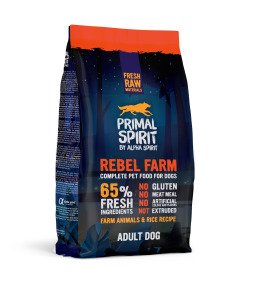 PRIMAL SPIRIT REBEL FARM DOG FOOD/Повнораціонний корм д/собак Ребел Фарм 1кг