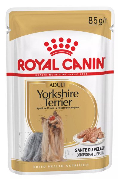 Вологий корм для йоркширських тер'єрів Royal Canin Yorkshire Adult, 85 г