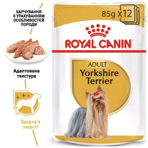 Вологий корм для йоркширських тер'єрів Royal Canin Yorkshire Adult, 85 г