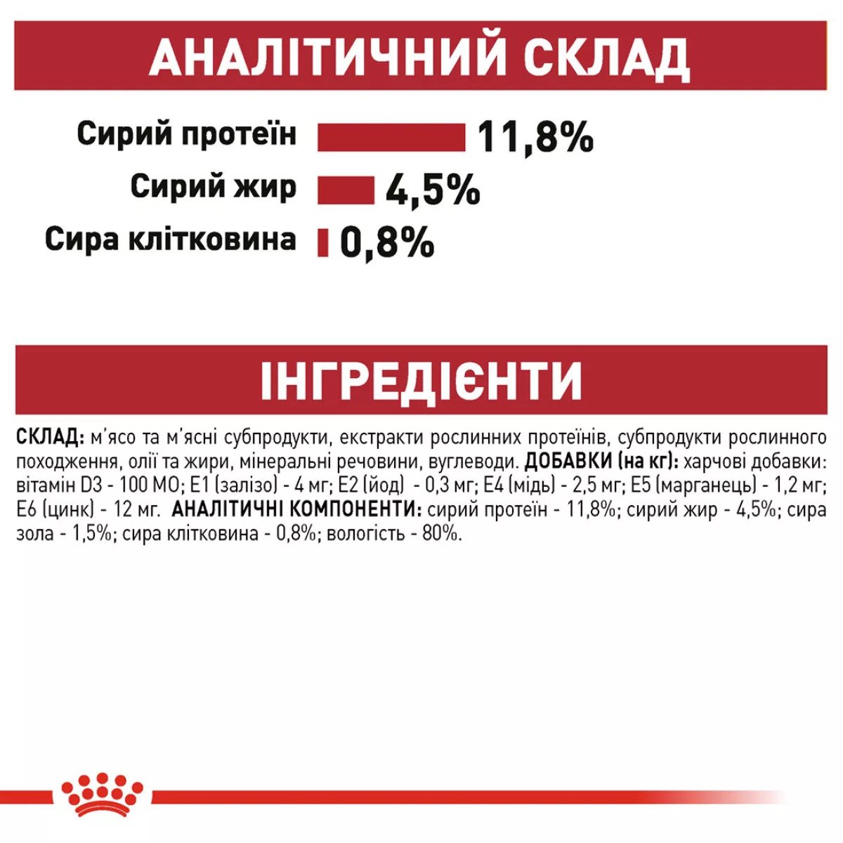 Вологий корм для котів Royal Canin Instinctive In Jelly, 85 г