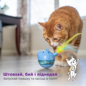 Іграшка інтерактивна д/котів Ніна Оттоссон Миша блак. арт. no69587