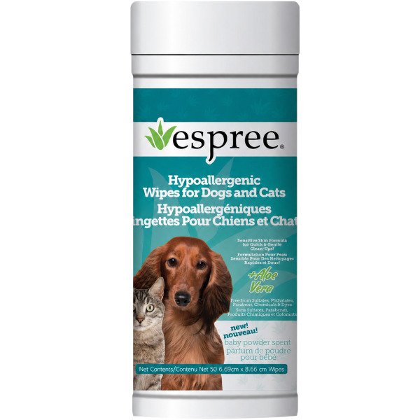 ESPREE Hypo-Allergenic Dog&Cat Aloe Wipes 50шт