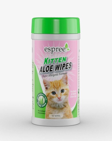 ESPREE Kitten Aloe Wipes 50шт