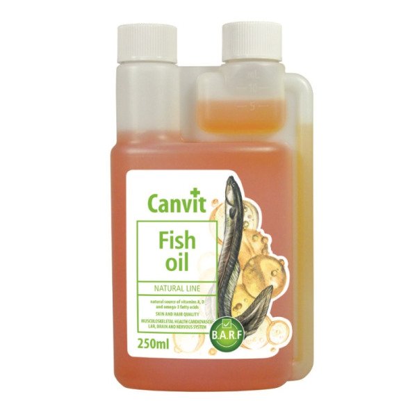 Натуральна олія для собак Canvit Fish Oil (жир морського вугра), 250 мл