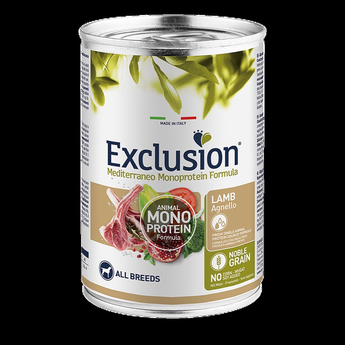 Вологий корм для собак Exclusion з ягням, 400 г