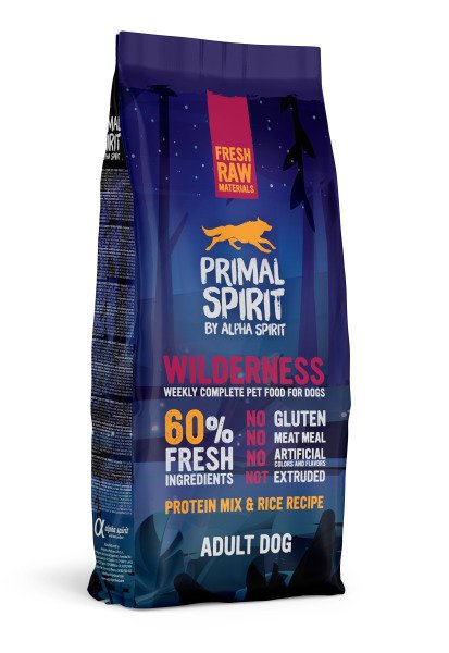 PRIMAL SPIRIT WILDERNESS DOG FOOD/Повнораціонний корм д/собак Вайлдернесс 12кг