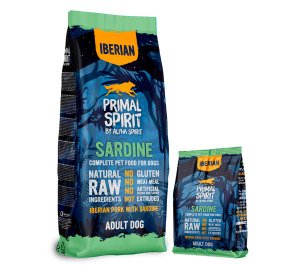 PRIMAL SPIRIT IBERIAN SARDINE DOG FOOD/Повнораціонний корм д/собак Іберіан Сардина 12кг