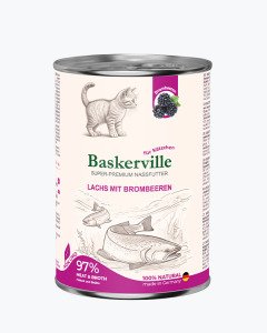 Baskerville Лосось з ожиною — вологий корм для кошенят, 400 г