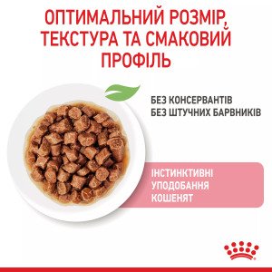 Вологий корм для кошенят Royal Canin Kitten Instinctive In Gravy, промо-набір 4 шт по 85 г (3+1 у подарунок)