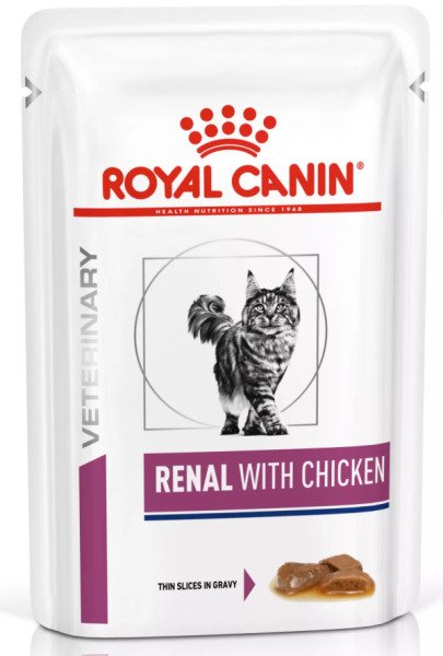 Вологий корм для котів Royal Canin Renal With Chicken Pouches, 85 г