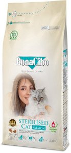 BonaCibo Adult Cat Sterilised Salmon 2 kg