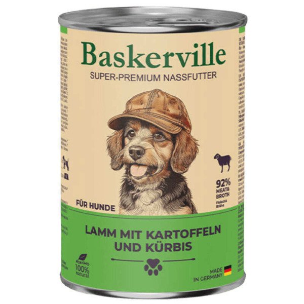 Baskerville Ягня та півень — вологий корм для собак, 400 г