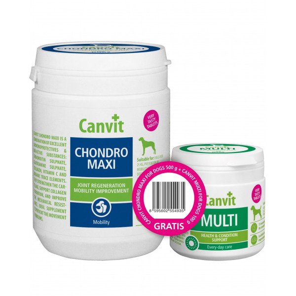 Canvit Chondro Maxi for dogs 500g+Canvit Multi for dogs 100g
