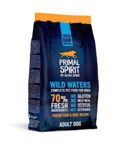 PRIMAL SPIRIT WILD WATERS DOG FOOD/Повнораціонний корм д/собак Вайлд Вотерс 1кг