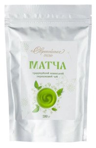 Матча - Чай зелений порошковий китайський Європейське село базовий кулінарний (ґрейд G1), 200 г у металізованому дой-паку із zip-застібкою