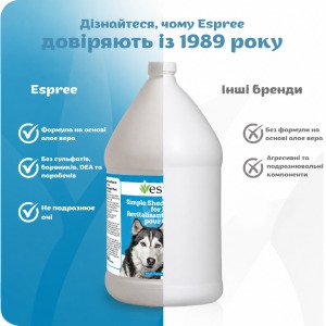 ESPREE Simple Shed Dog Shampoo&Conditioner 2in1 3,79 л