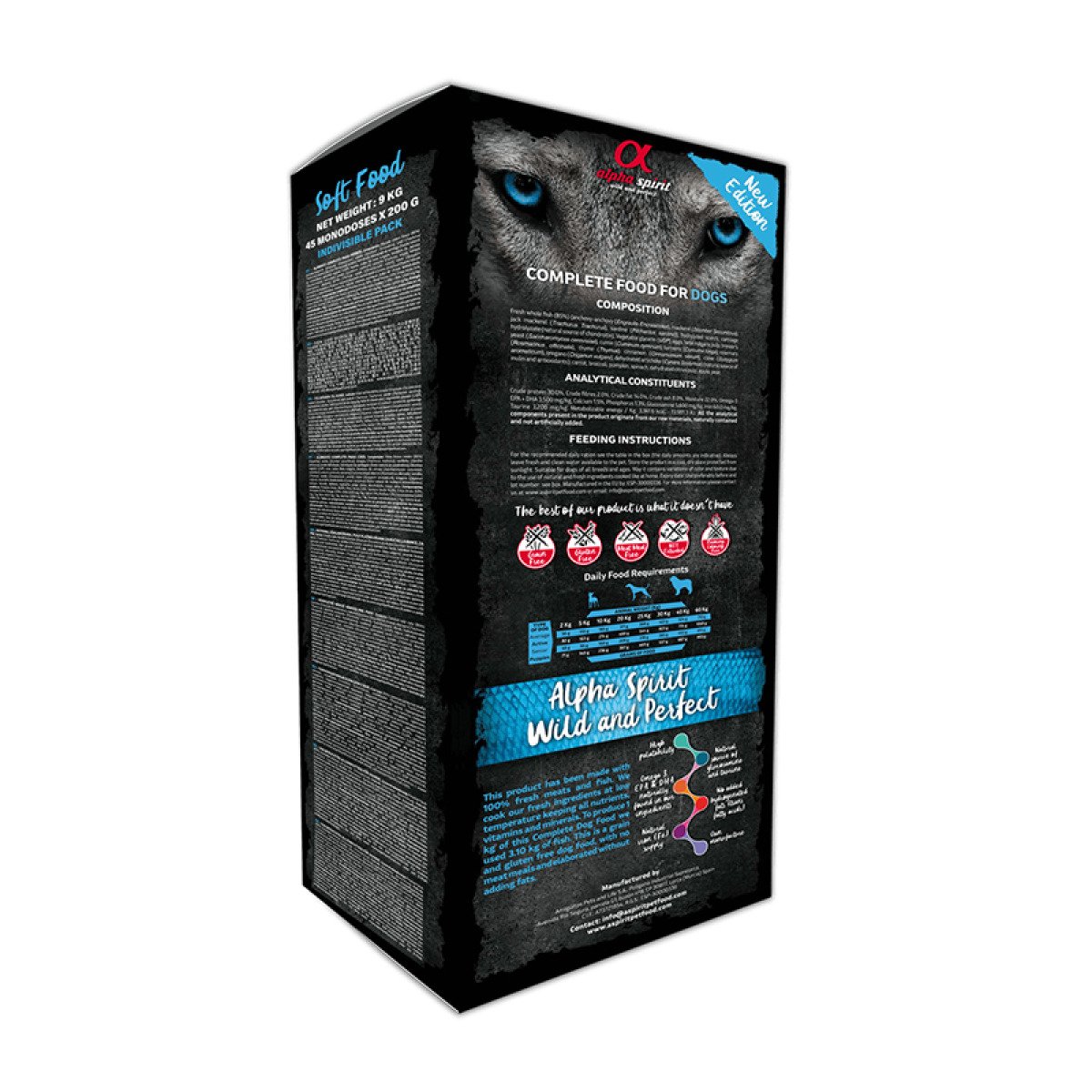 AS Semi-moist WILD FISH BOX (н/в корм д/собак) ОНЛІ ФІШ (ВАЙЛД) 9 кг (45x200г)
