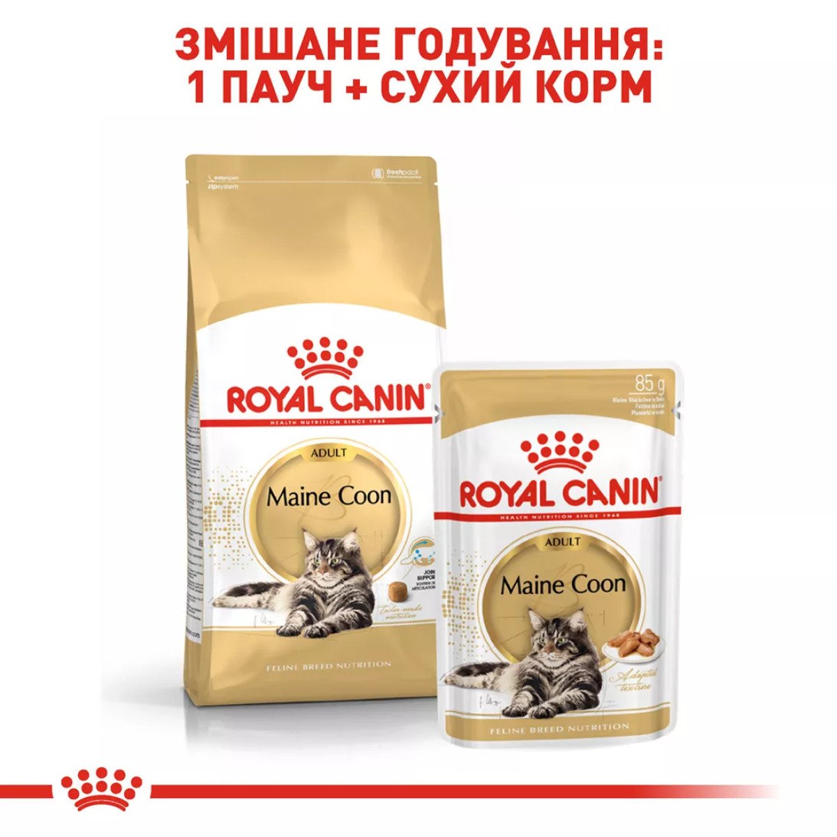 Вологий корм для котів Royal Canin Maine Coon Adult, 85 г