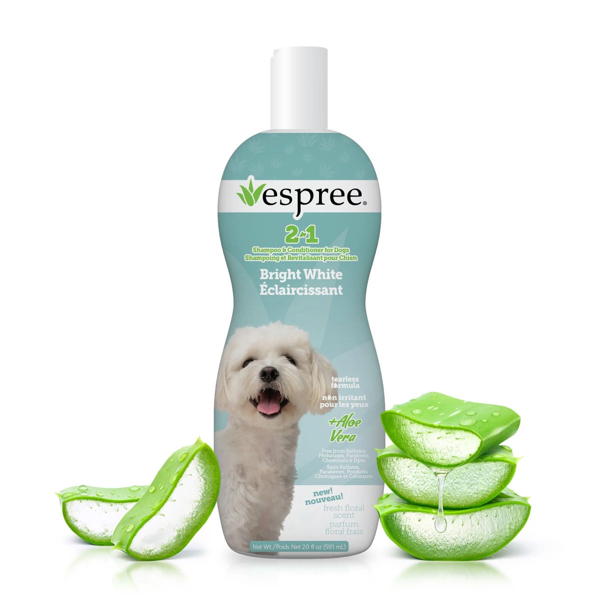 ESPREE Bright White Dog Shampoo&Conditioner 2in1 591мл