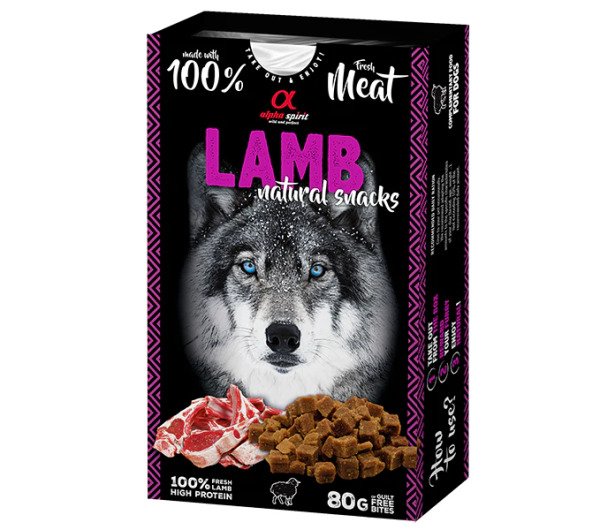 AS DOG NATURAL SNACK LAMB/Н/в ласощі д/собак Натурал Снек виз Ламб 80 г