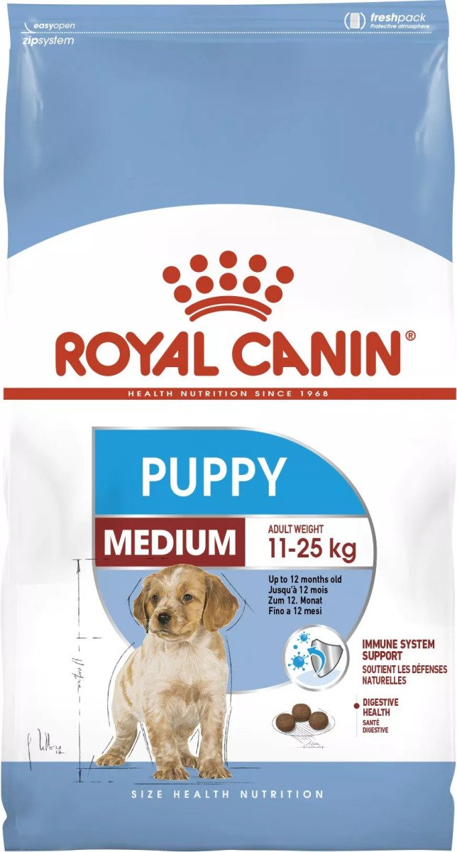 Сухий корм для цуценят середніх порід Royal Canin Medium Puppy, 15 кг
